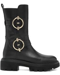 Albano - Buckle-Strap Boots - Lyst