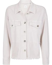 Eleventy - Blouse Met Franje Afwerking - Lyst