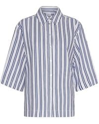 Marella - Striped Button-Down Shirt - Lyst