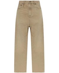 R13 - Jean Droit À Patch Logo - Lyst