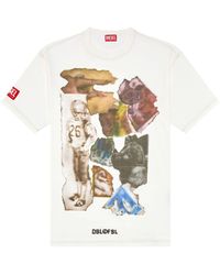 DIESEL - T-wash-n3 Cotton T-shirt - Lyst