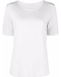 Le Tricot Perugia - T-Shirt mit U-Ausschnitt - Lyst