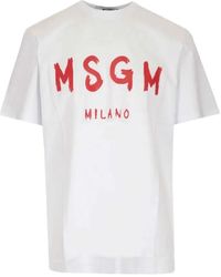 MSGM - Milano Graphic T-Shirt - Lyst