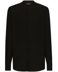 Dolce & Gabbana - Long-sleeved Silk-blend Shirt - Lyst