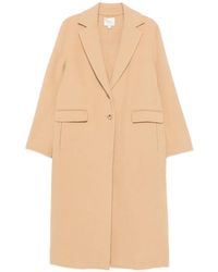 Vince - Notched-Lapels Single-Breasted Coat - Lyst