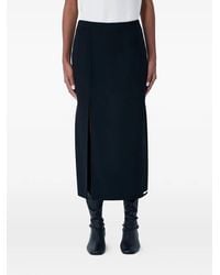 Sportmax - Slit Midi Skirt - Lyst