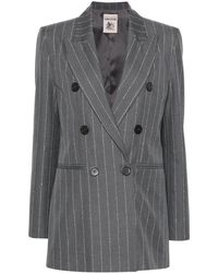 Semicouture - Double-breasted Cotton Blazer - Lyst