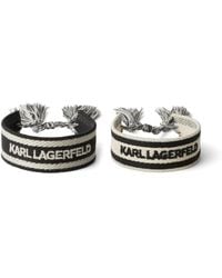 Karl Lagerfeld - Set Di 2 Bracciali Essential - Lyst