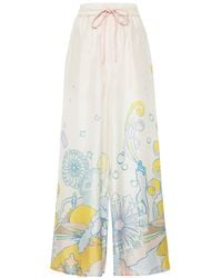 Zimmermann - Pop Graphic-Print Palazzo Pants - Lyst