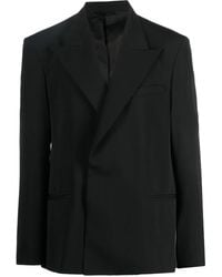 Acne Studios - Doppelreihiges Sakko Mit Steigendem Revers - Lyst