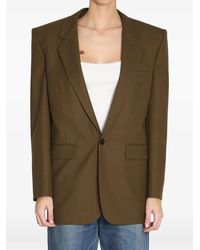 Saint Laurent - Wool Single-Breasted Blazer - Lyst