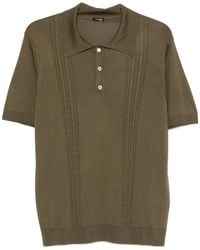 Kiton - Polo Boutonné À Poche Poitrine - Lyst