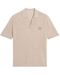 Maison Kitsuné - Polo De Canalé Con Bordado - Lyst