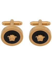 Versace - -tone Medusa Cufflinks - Lyst