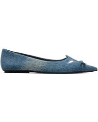 Marc Jacobs - Denim Ballet Flats Kat - Lyst