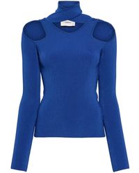 Coperni - Cut-Out Ribbed Sweater - Lyst