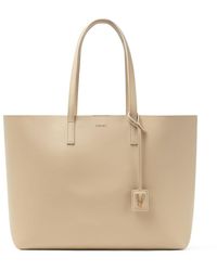 Versace - Neutral Virtus Leather Tote Bag - Women's - Calf Leather - Lyst