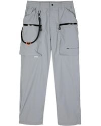 Izzue - Straight Broek Met Logopatch - Lyst