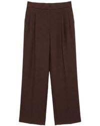 Ralph Lauren - Pleated Wide-Leg Trousers - Lyst