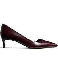 KHAITE - Pointed Toe Kitten Heel Pumps - Lyst