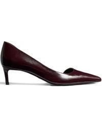 KHAITE - Pointed Toe Kitten Heel Pumps - Lyst