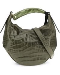 VISONA - Bengala Croc-Effect Leather Shoulder Bag - Lyst
