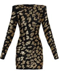 Balmain - Abito Corto Con Paillettes - Lyst
