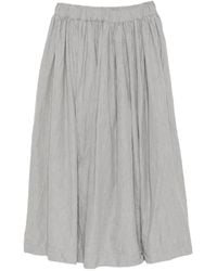 Daniela Gregis - Pleated Cotton Midi Skirt - Lyst