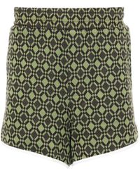 Wales Bonner - Geometric-patterned Jersey Shorts - Lyst