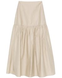 Ruohan - Sedge Aira Maxi-Rok Met Ruches - Lyst