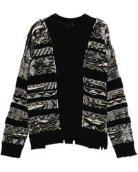 Isabel Benenato - Frayed-Detail Wool Sweater - Lyst