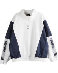 adidas - X Willy Chavarria Watsonville Mock-Neck Sweatshirt - Lyst