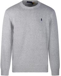 Ralph Lauren - Polo Pony-Embroidered Crew-Neck Sweater - Lyst