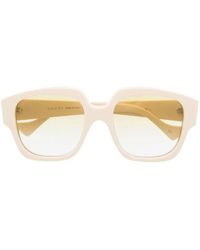 Gucci - Square-Frame Tinted Sunglasses - Lyst