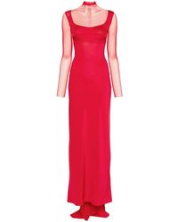 Atu Body Couture - High Neck Panelled Gown - Lyst