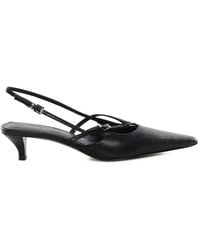MICHAEL Michael Kors - Selina Slingback Leather Pumps - Lyst