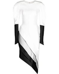 Saiid Kobeisy - Mikado Panelled Piqué Midi Dress - Lyst
