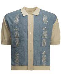 Kapital - Embroidered Panelled Shirt - Lyst