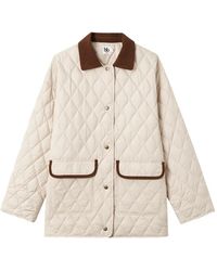 B+ AB - Quilted Corduroy-Collar Jacket - Lyst