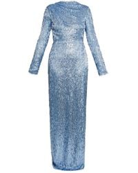 Erdem - Langärmeliges Maxikleid Mit Pailletten - Lyst