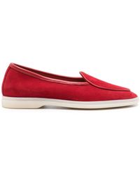 SCAROSSO - Livia Suede Loafers - Lyst