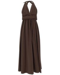 Faithfull the Brand - Lido Halterneck Tie A-Line Dress - Lyst