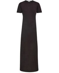 Ferragamo - Rolled-Neckline Maxi Dress - Lyst