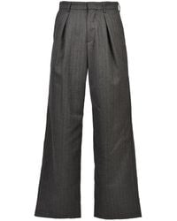 MASU - Inverted-Pleat Wide-Leg Trousers - Lyst