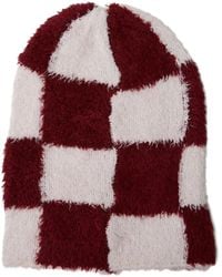 The Elder Statesman - Checked Beanie - Lyst