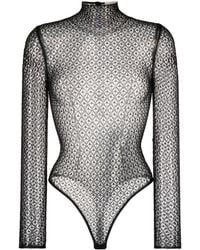KHAITE - Body Fena con encaje a rombos - Lyst