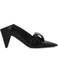 Loewe - Origami Leather Pumps - Lyst
