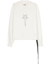 Rick Owens - Pentagram Logo-print Sweatshirt - Lyst