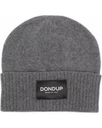 Dondup - Gorro De Punto Con Parche Del Logo - Lyst
