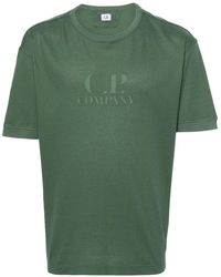 C.P. Company - T-shirt Met Geborduurd Logo - Lyst